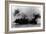North Moser, New York - View of British Battleship Collingwood Shooting-Lantern Press-Framed Art Print