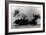 North Moser, New York - View of British Battleship Collingwood Shooting-Lantern Press-Framed Art Print