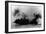 North Moser, New York - View of British Battleship Collingwood Shooting-Lantern Press-Framed Art Print