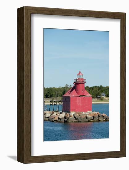 North Pierhead Lighthouse, Sturgeon Bay, Door County, Wisconsin, USA-Cindy Miller Hopkins-Framed Photographic Print