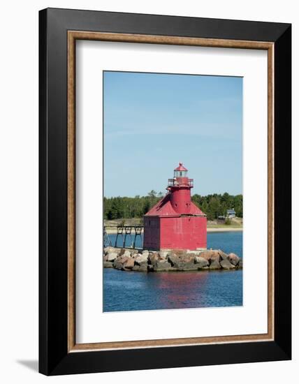 North Pierhead Lighthouse, Sturgeon Bay, Door County, Wisconsin, USA-Cindy Miller Hopkins-Framed Photographic Print