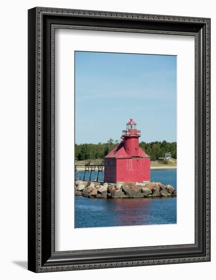 North Pierhead Lighthouse, Sturgeon Bay, Door County, Wisconsin, USA-Cindy Miller Hopkins-Framed Photographic Print