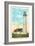 North Point Lighthouse, Racine, Wisconsin-null-Framed Premium Giclee Print