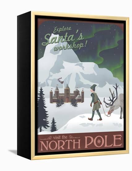 North Pole Christmas-Steve Thomas-Framed Premier Image Canvas
