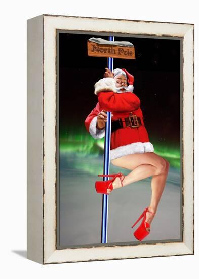 North Pole Dancer-Barry Kite-Framed Stretched Canvas