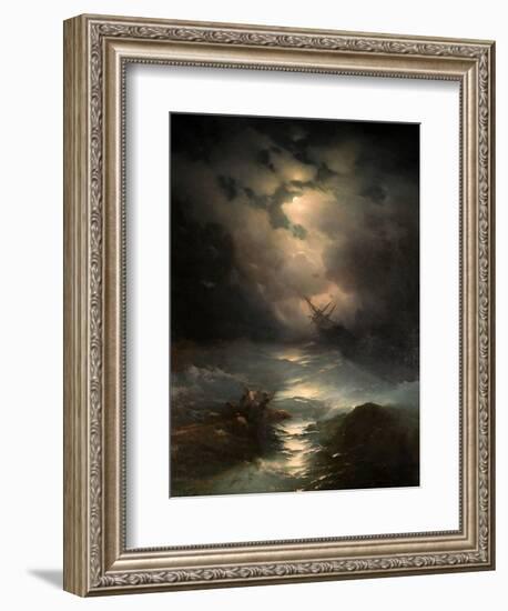 North Sea Storm, 1865-Ivan Konstantinovich Aivazovsky-Framed Giclee Print