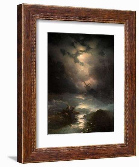 North Sea Storm, 1865-Ivan Konstantinovich Aivazovsky-Framed Giclee Print