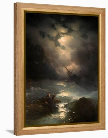North Sea Storm, 1865-Ivan Konstantinovich Aivazovsky-Framed Premier Image Canvas