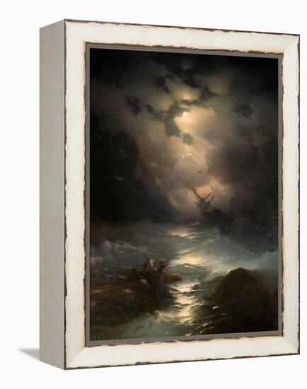 North Sea Storm, 1865-Ivan Konstantinovich Aivazovsky-Framed Premier Image Canvas