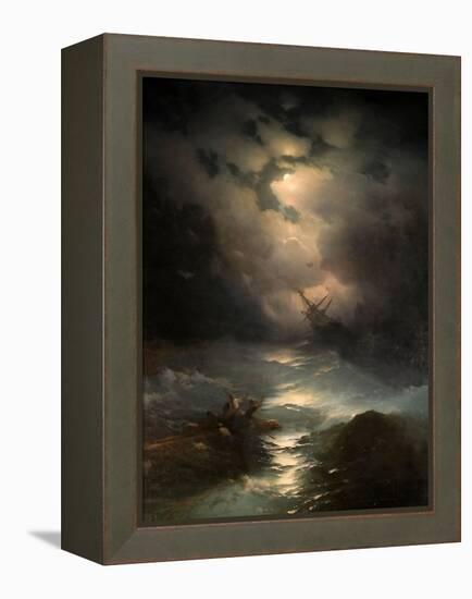 North Sea Storm, 1865-Ivan Konstantinovich Aivazovsky-Framed Premier Image Canvas