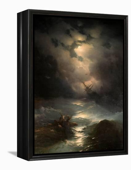 North Sea Storm, 1865-Ivan Konstantinovich Aivazovsky-Framed Premier Image Canvas