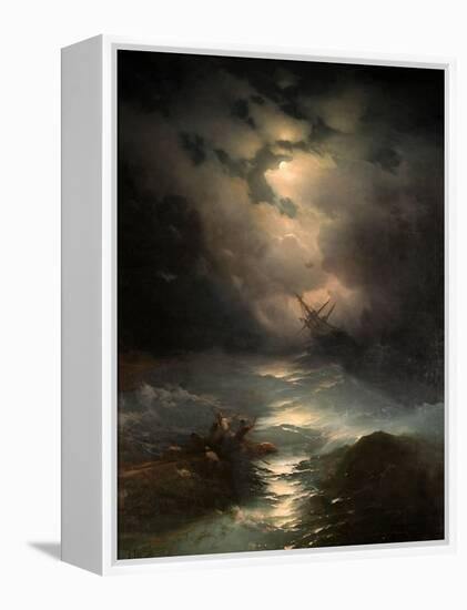 North Sea Storm, 1865-Ivan Konstantinovich Aivazovsky-Framed Premier Image Canvas