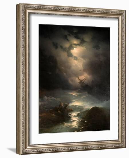 North Sea Storm, 1865-Ivan Konstantinovich Aivazovsky-Framed Giclee Print