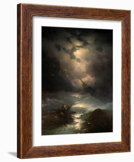 North Sea Storm, 1865-Ivan Konstantinovich Aivazovsky-Framed Giclee Print