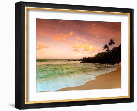 North Shore Dawn, Oahu-Alan Klug-Framed Photographic Print