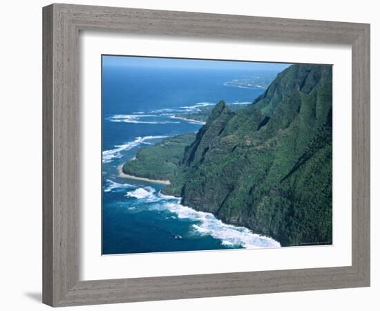 North Shore of Kauai, Hawaii, USA-Charles Sleicher-Framed Photographic Print