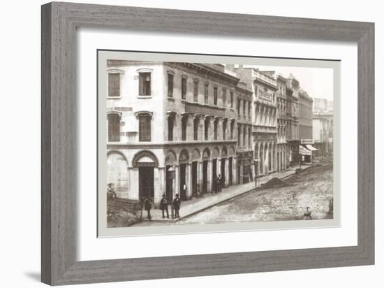 North Side of Montgomery St., San Francisco, California-null-Framed Art Print