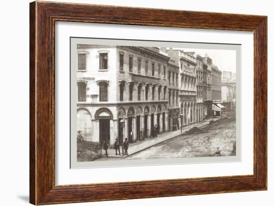 North Side of Montgomery St., San Francisco, California-null-Framed Art Print