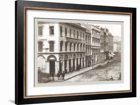 North Side of Montgomery St., San Francisco, California-null-Framed Art Print