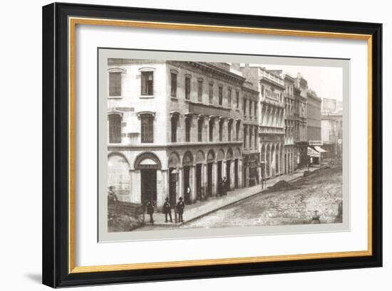 North Side of Montgomery St., San Francisco, California-null-Framed Art Print