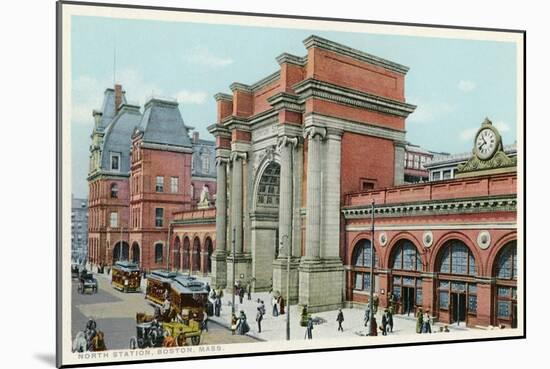 North Station, Boston, Mass.-null-Mounted Art Print