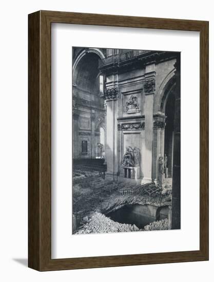 'North Transept of St. Paul's Cathedral after bombing, 1941'-Unknown-Framed Photographic Print