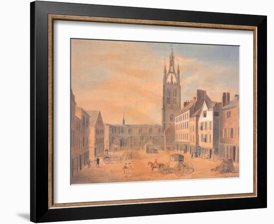 North View of St Nicholas' Church-Robert Johnson-Framed Giclee Print