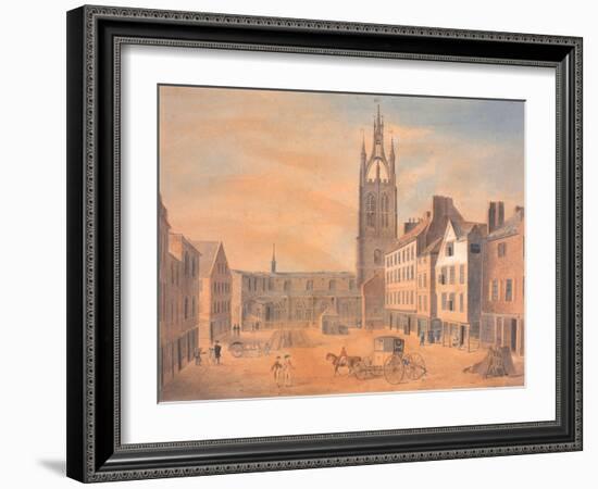 North View of St Nicholas' Church-Robert Johnson-Framed Giclee Print