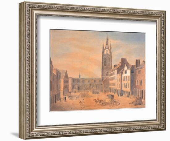 North View of St Nicholas' Church-Robert Johnson-Framed Giclee Print