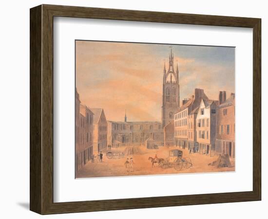 North View of St Nicholas' Church-Robert Johnson-Framed Giclee Print