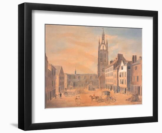 North View of St Nicholas' Church-Robert Johnson-Framed Giclee Print