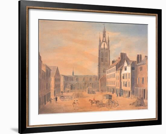 North View of St Nicholas' Church-Robert Johnson-Framed Giclee Print