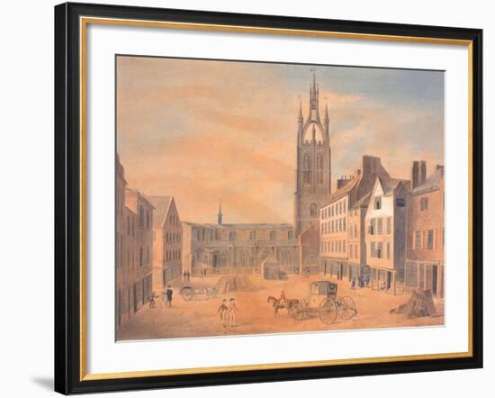 North View of St Nicholas' Church-Robert Johnson-Framed Giclee Print