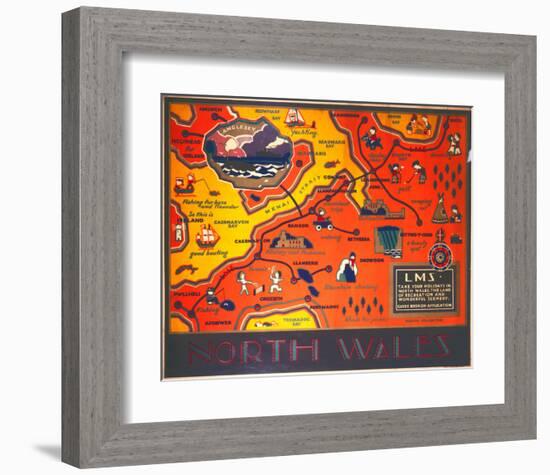 North Wales LMS-null-Framed Art Print