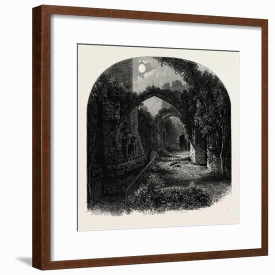 North Wales: the Banqueting Hall, Conway Castle, UK-null-Framed Giclee Print