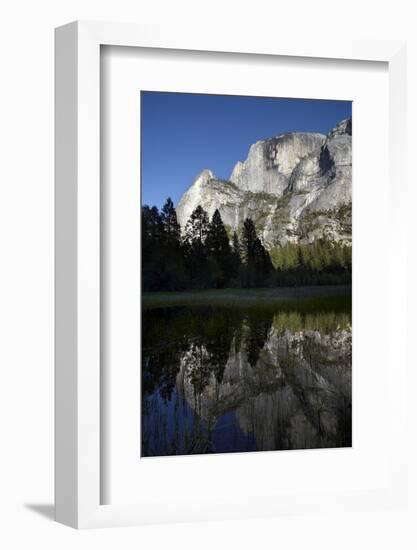 North West Face of Half Dome, Mirror Lake, Yosemite NP, California-David Wall-Framed Photographic Print