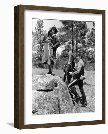 NORTH WEST MOUNTAIN POLICE, 1940 directed by CECIL B.DeMILLE Paulette Goddard and Robert Preston (b-null-Framed Photo