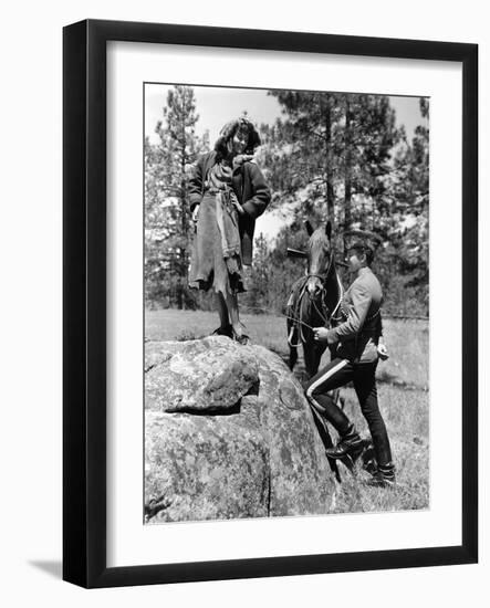 NORTH WEST MOUNTAIN POLICE, 1940 directed by CECIL B.DeMILLE Paulette Goddard and Robert Preston (b-null-Framed Photo