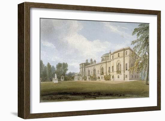 North-West View of Chiswick House, Chiswick, Hounslow, London, 1822-John Chessell Buckler-Framed Giclee Print