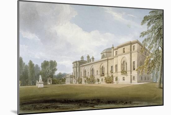 North-West View of Chiswick House, Chiswick, Hounslow, London, 1822-John Chessell Buckler-Mounted Giclee Print