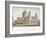 North-West View of St Paul's Cathedral with Figures Walking in Front, City of London, 1854-Christopher Wren-Framed Giclee Print