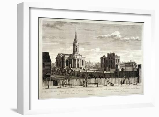 North West View of St Paul'S, Deptford, London, C1750-null-Framed Giclee Print