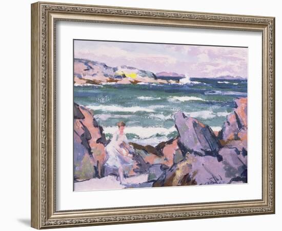 North Wind, Iona (The Bather)-Francis Campbell Boileau Cadell-Framed Giclee Print