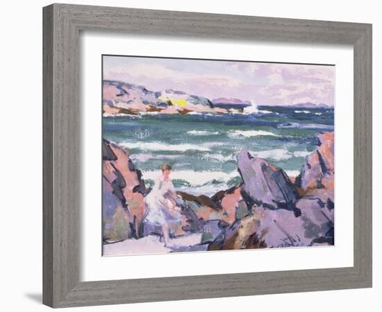 North Wind, Iona (The Bather)-Francis Campbell Boileau Cadell-Framed Giclee Print