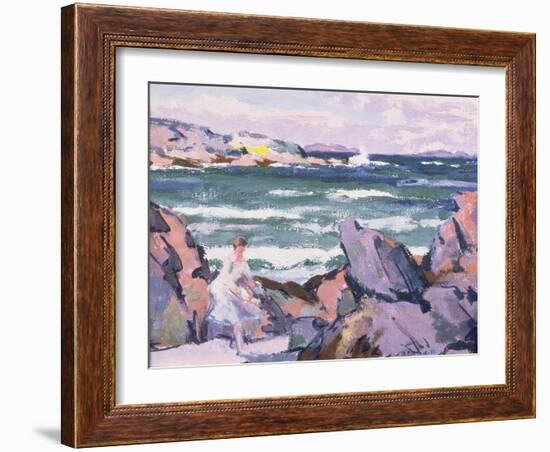 North Wind, Iona (The Bather)-Francis Campbell Boileau Cadell-Framed Giclee Print