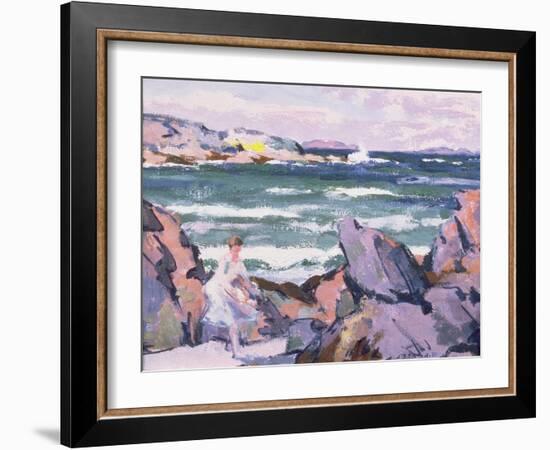 North Wind, Iona (The Bather)-Francis Campbell Boileau Cadell-Framed Giclee Print