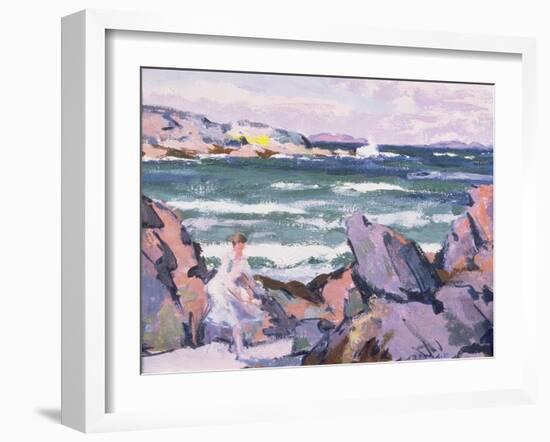 North Wind, Iona (The Bather)-Francis Campbell Boileau Cadell-Framed Giclee Print