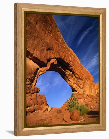 North Window Arch, Arches National Park, UT-Gary Conner-Framed Premier Image Canvas