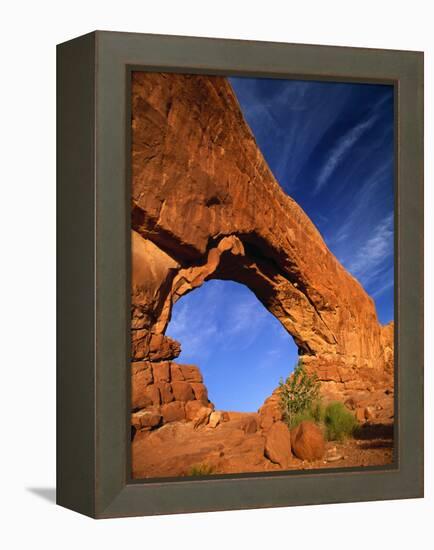 North Window Arch, Arches National Park, UT-Gary Conner-Framed Premier Image Canvas