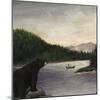 North Woods Bear II-David Cater Brown-Mounted Art Print